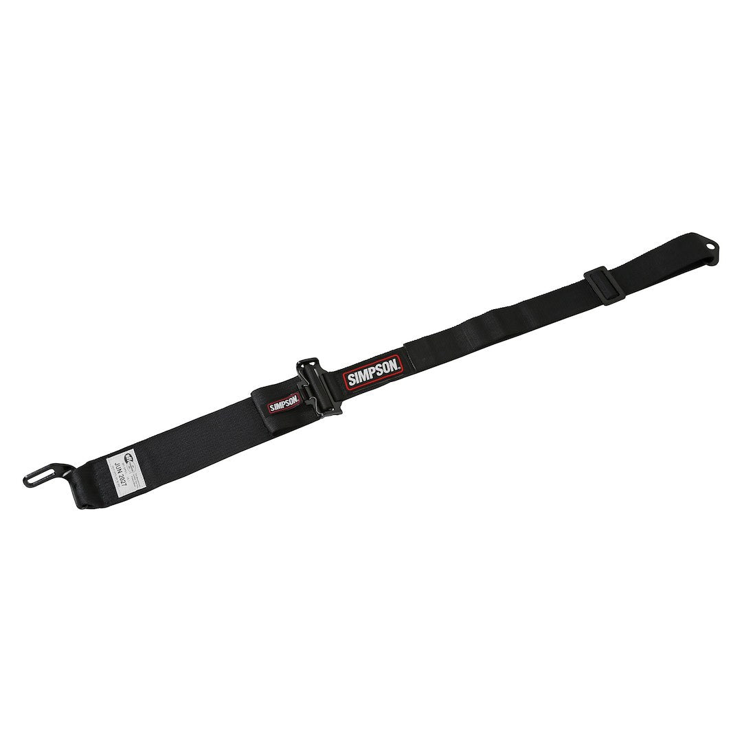 Simpson Race Made In USA Seat Belt 29063BKH1X - Black L-X 55 Lap BI 5PT PD HN