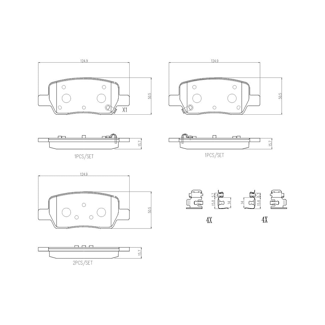 Brembo P30141 Brake Pad