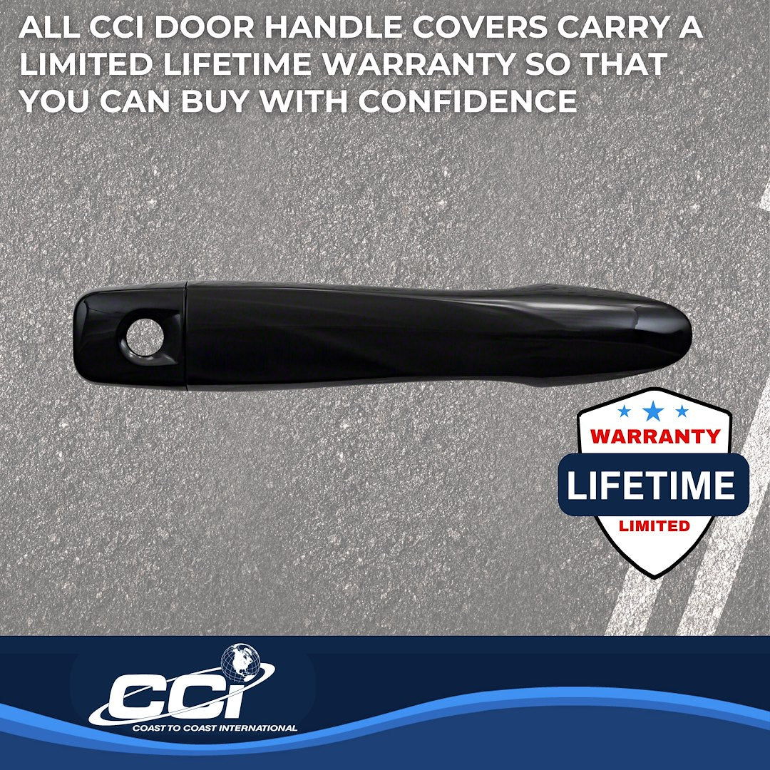Coast2Coast Limited Lifetime Warranty Exterior Door Handle Cover Ccidh68524BBK - DH 05-25 Frontier 4D GL BK WO Pskh