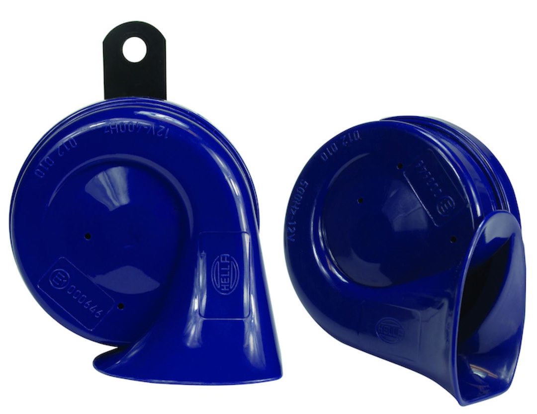 Hella Maintenance Free Design Horn 012010801 - Blue Kit BX Trumpet