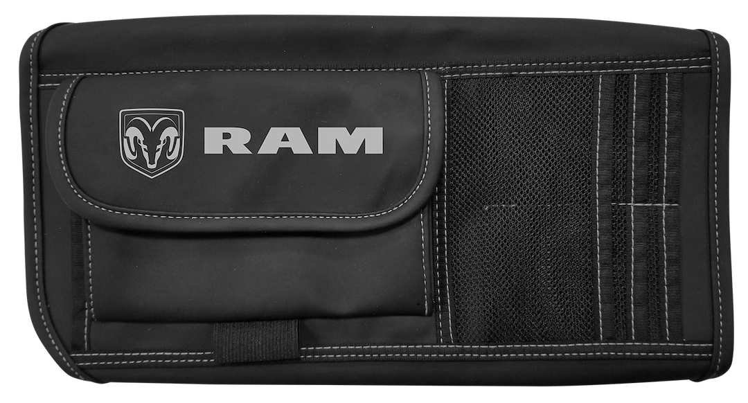 Plasticolor Water-Resistant Fabric For Easy Care Cargo Organizer 006197R01 - Gray Ram Media Visor