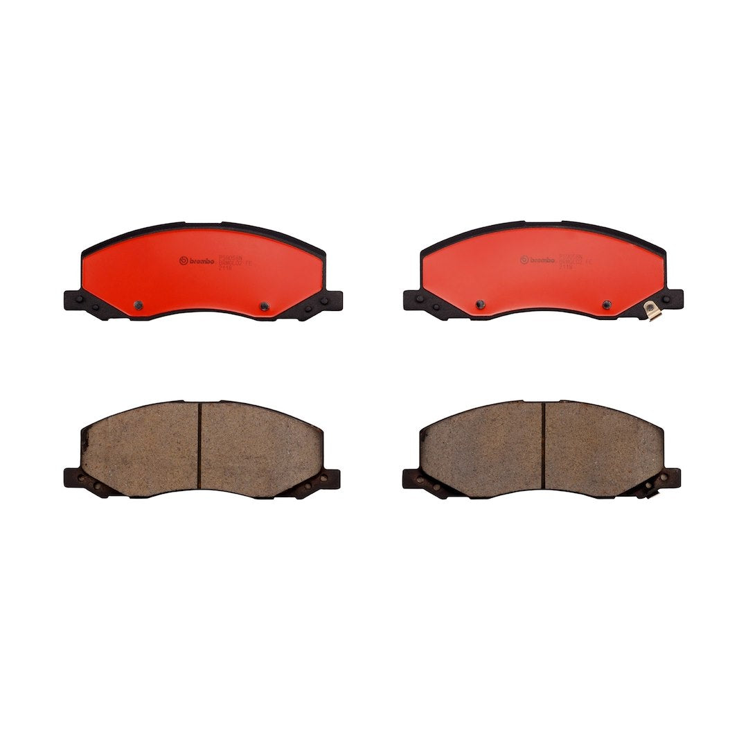 Brembo Premium Low-Met OE Equivalent Pad Brake Pad P59058N - Disc Set