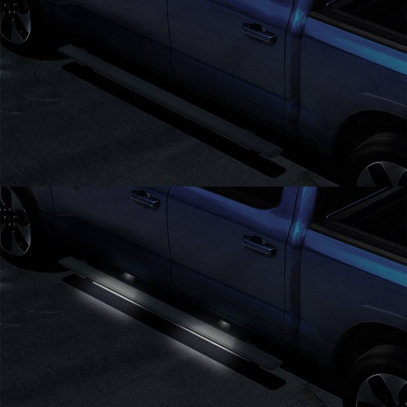 Black Horse Textured Anti Slip Step Surface Running Board PWBR0473 - Elite Retractable Power