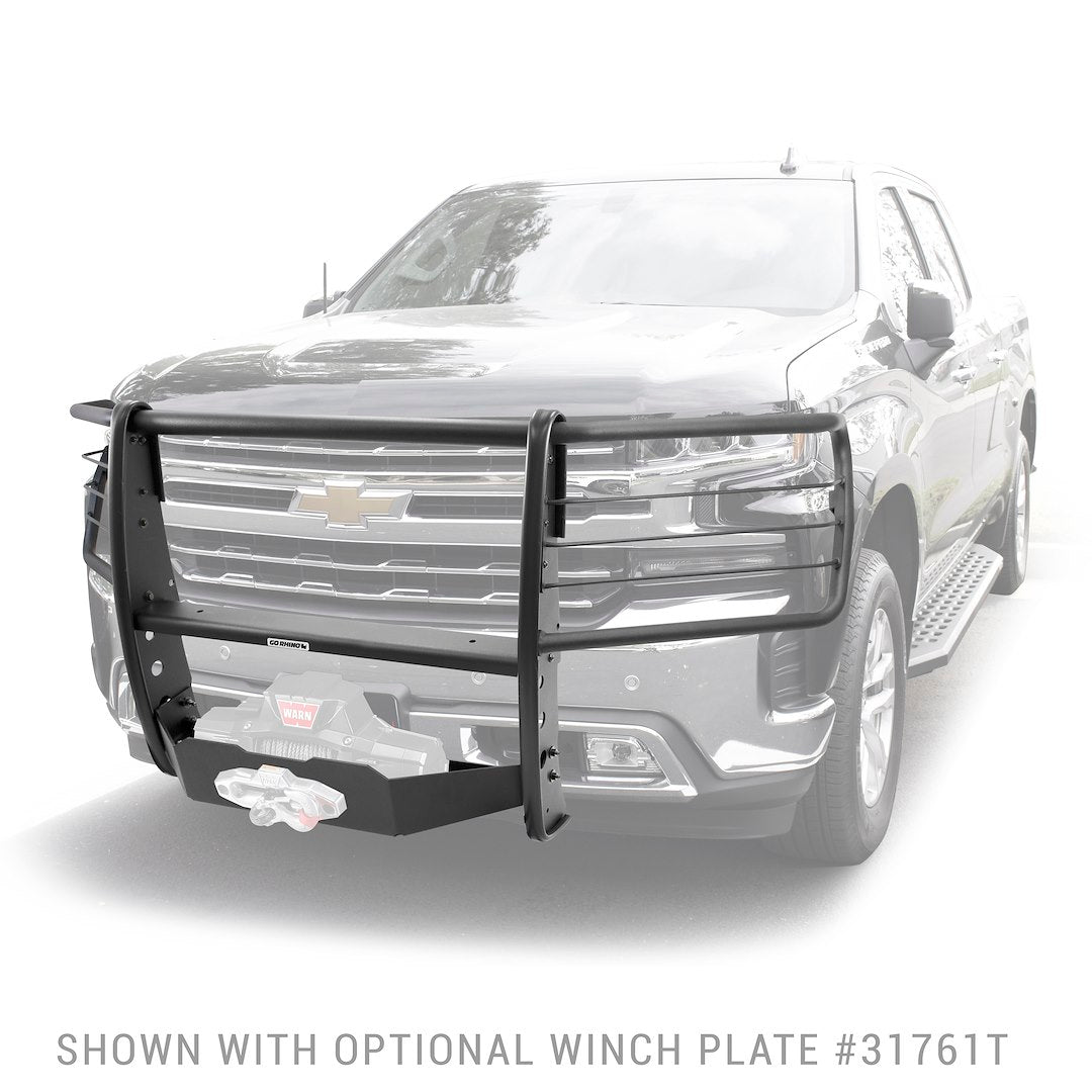 GO Rhino Patented Built In Step Grille Guard 3176MT - 3000 Extreme Series Stepguard Cen