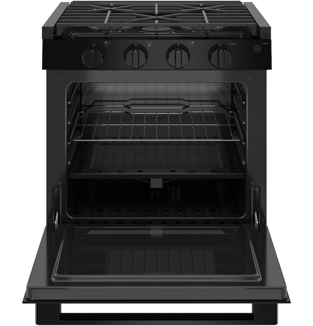 GE Appliance Edge To Edge Grates Stove PLD621DWBB - Profile 21 Drop-IN Gas Range