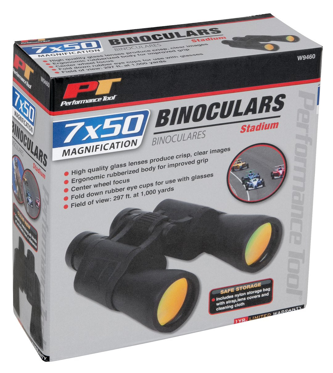 Perform Tool Center Wheel Focus Binoculars W9460 - Stadium 7X50