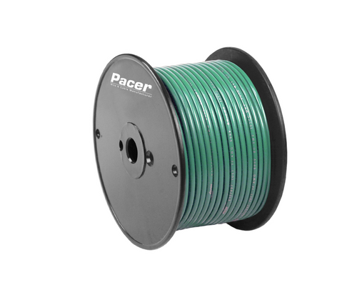 Pacer No Supplier Warranty Primary Wire WUL8GN-100 - Awg UL GN TC 100FT RL