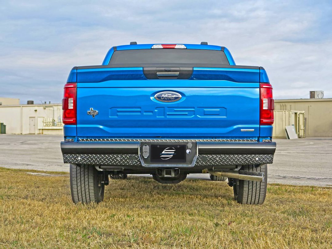 Steelcraft Accommodates Parking Sensors Bumper HD21420 - Black HD Rear Replacements
