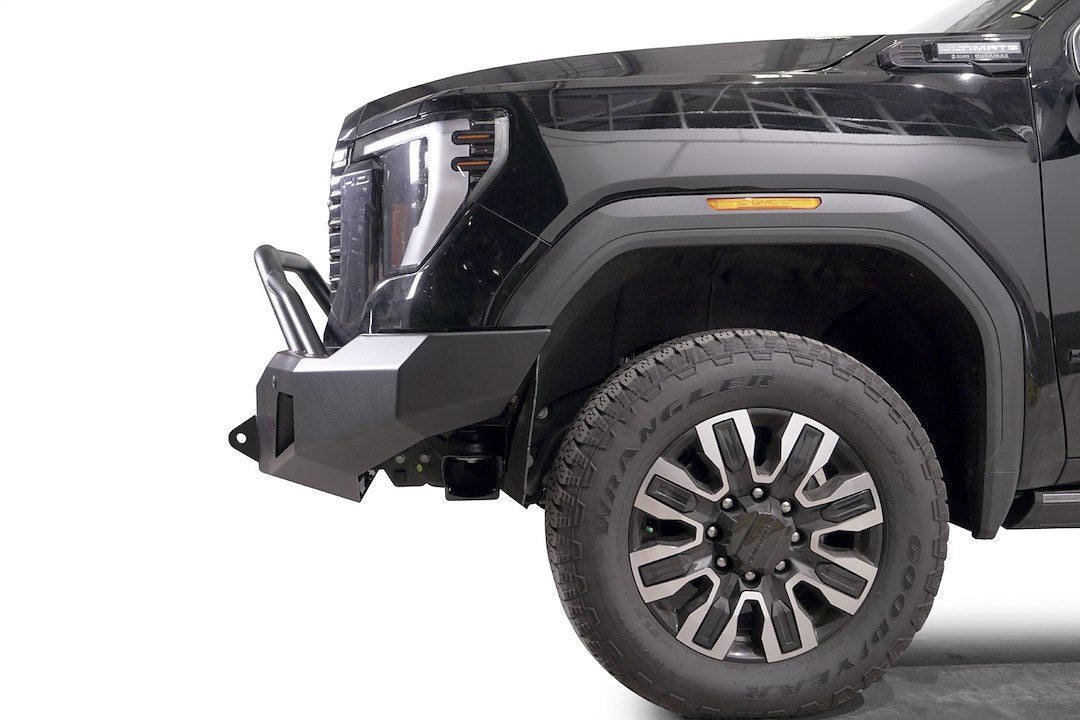 FAB Fours Winch Pre-Runner Front Bumper GM24-A6252-1 - 2024 Gmc HD Premium Sensor BU