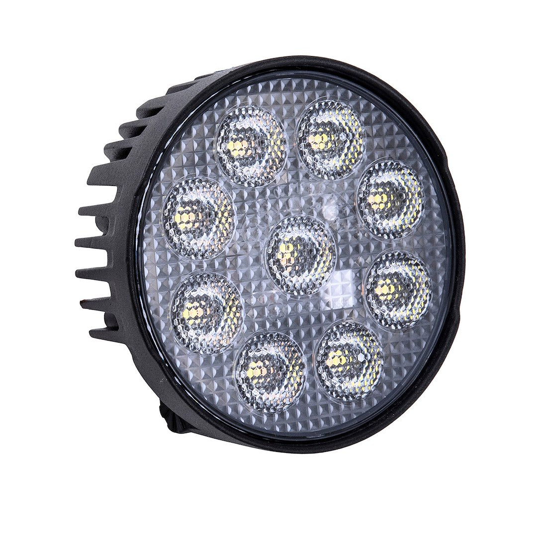 Trailfx Limited Lifetime Warranty Work Light 4Rndwlamf1 - White 4IN Rnd 9X5W FL Sgl Ambr Flsh