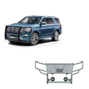 Black Horse Patent Approved Grille Guard RU-Foex18-B-PLFB - Black Rugged HD Kit