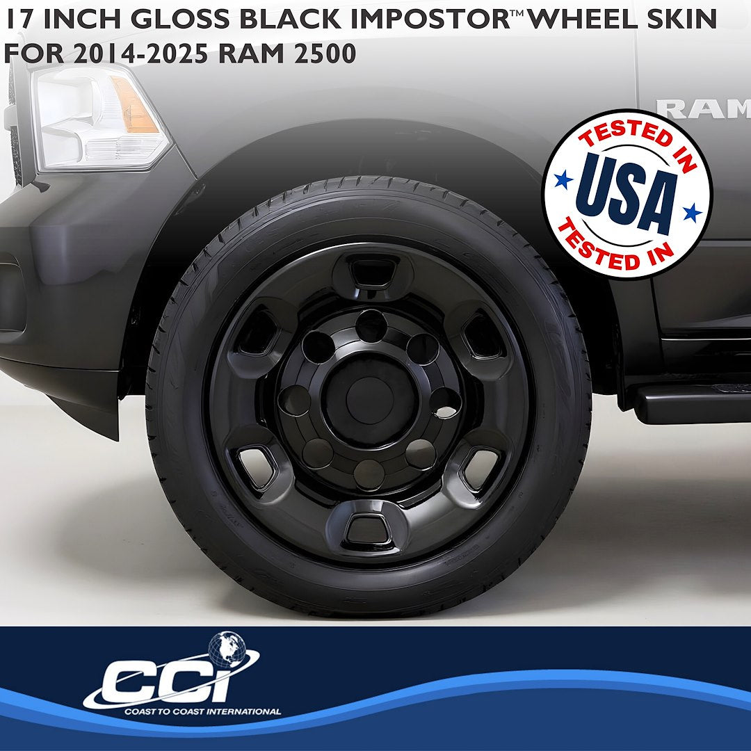 Coast2Coast Limited Lifetime Warranty Wheel Skin IMP94Black - Black WS 14-25 Ram 2500 Hole 17 IMP94BLK
