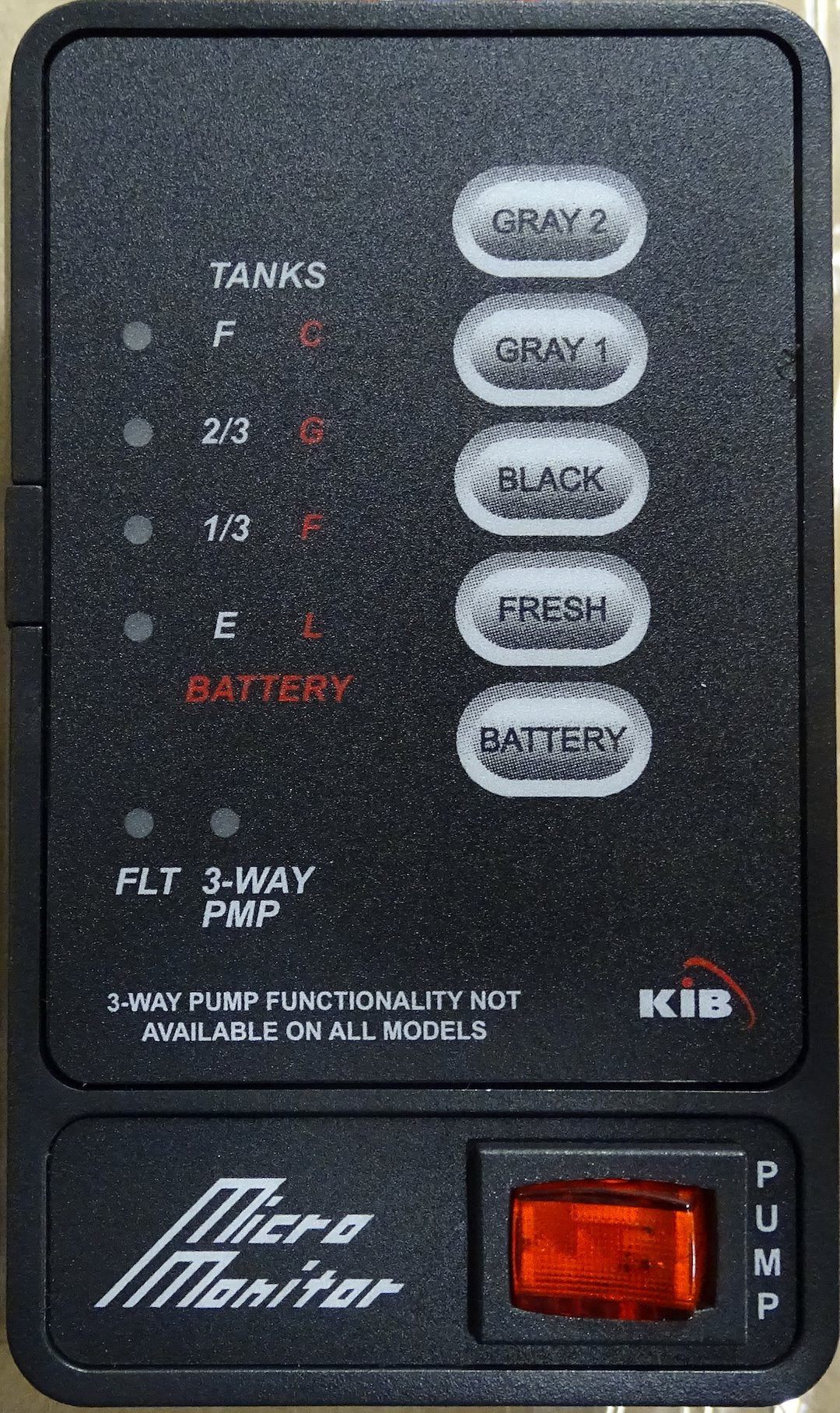 AM.Tech Comp Designed For Durability Tank Monitor System Panel M28VB-OS - Black Vertical G1 G2