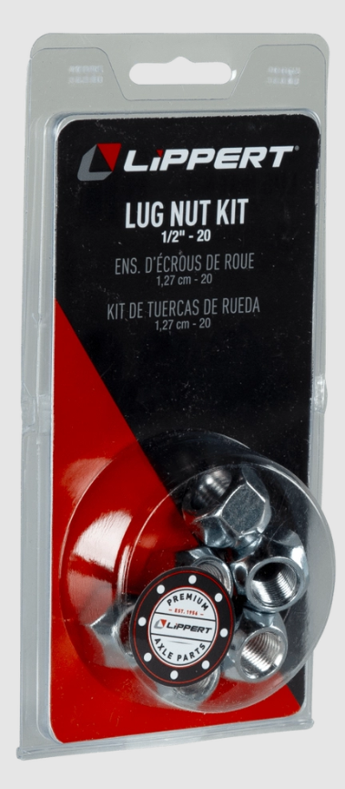 Lippert Comp Easy DIY Installation Lug Nut 2024039632 - Kit 2-20
