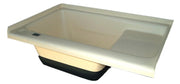 Icon 00473 Constructed of durable abs plastic - White Left Hand Drain
