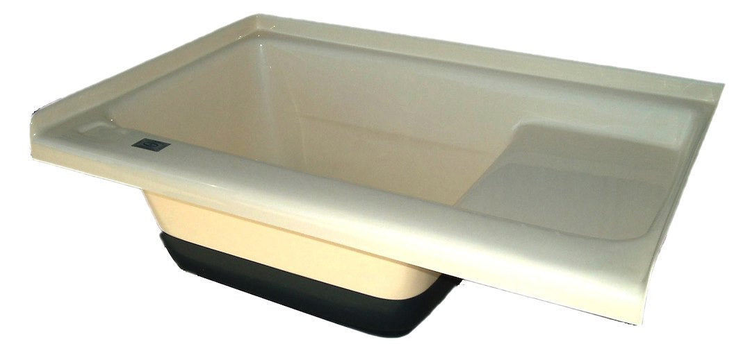 Icon 00473 Constructed of durable abs plastic - White Left Hand Drain