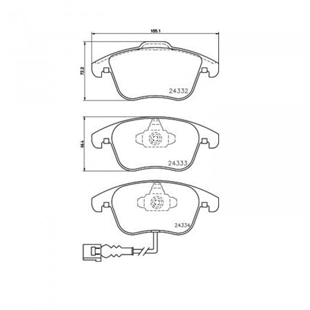 Hella Maximum Durability And Comfort Brake Pad 355014031 - Set Disc