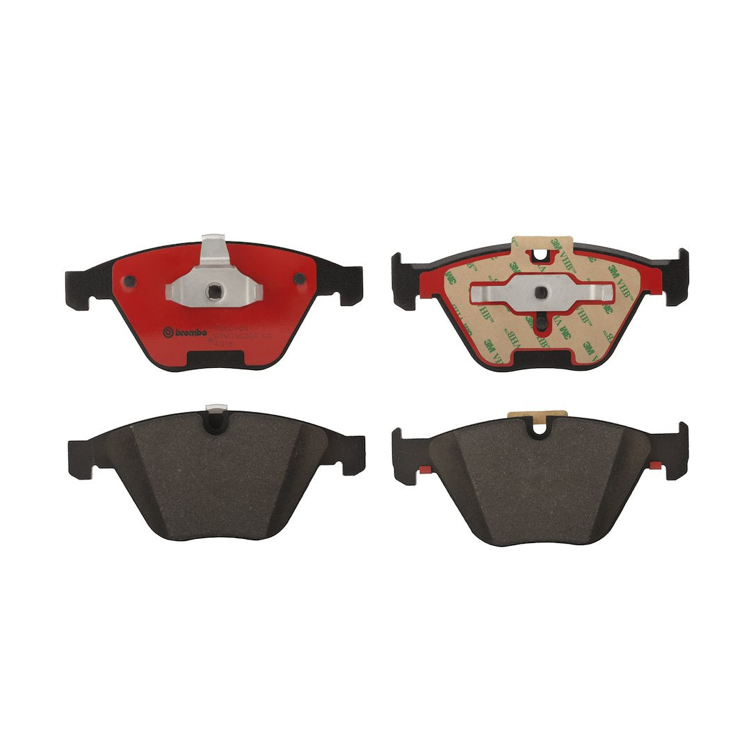 Brembo Premium Low-Met OE Equivalent Pad Brake Pad P06046N - Disc Set