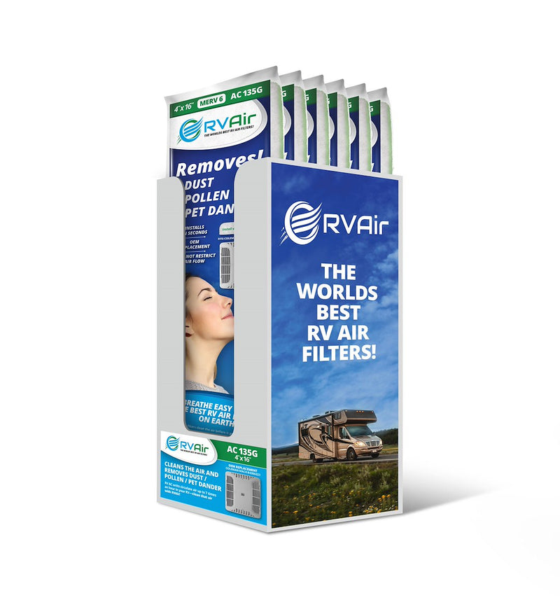 RV AIR INC. BOX - AC 135G - Display Box AC 135G Filters
