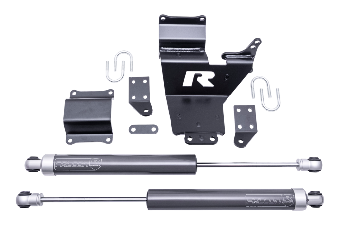 Readylift Limited Lifetime Warranty Steering Stabilizer 77-23201 - 10-LUG Dual Wit