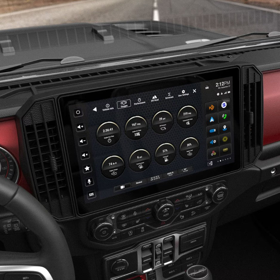 Racesport LT Built-In HD Radio Tuner SRX-JW18128 - Integrated 12.8 Display Wrangl
