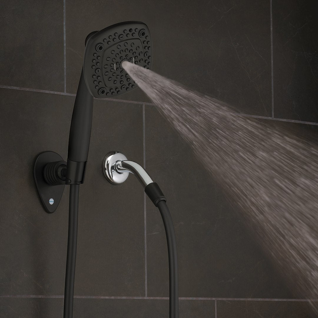 ETL Limited Lifetime Warranty Shower Head 39094 - Black Colossus RV Kit Mtt 1.8