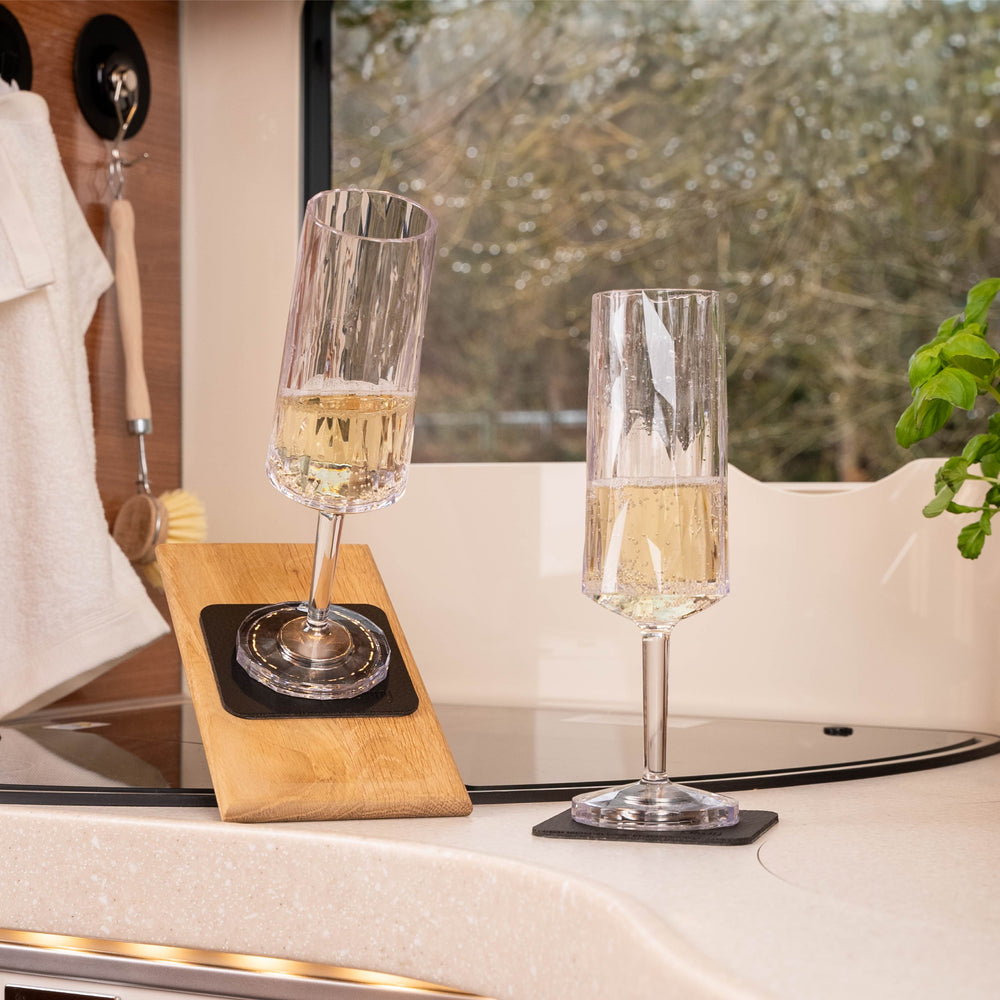 Silwy Magnet Reusable As Often As Needed Drinking Glass KO-CH-C-2 - Magnetic Plastic Glasses Champagne