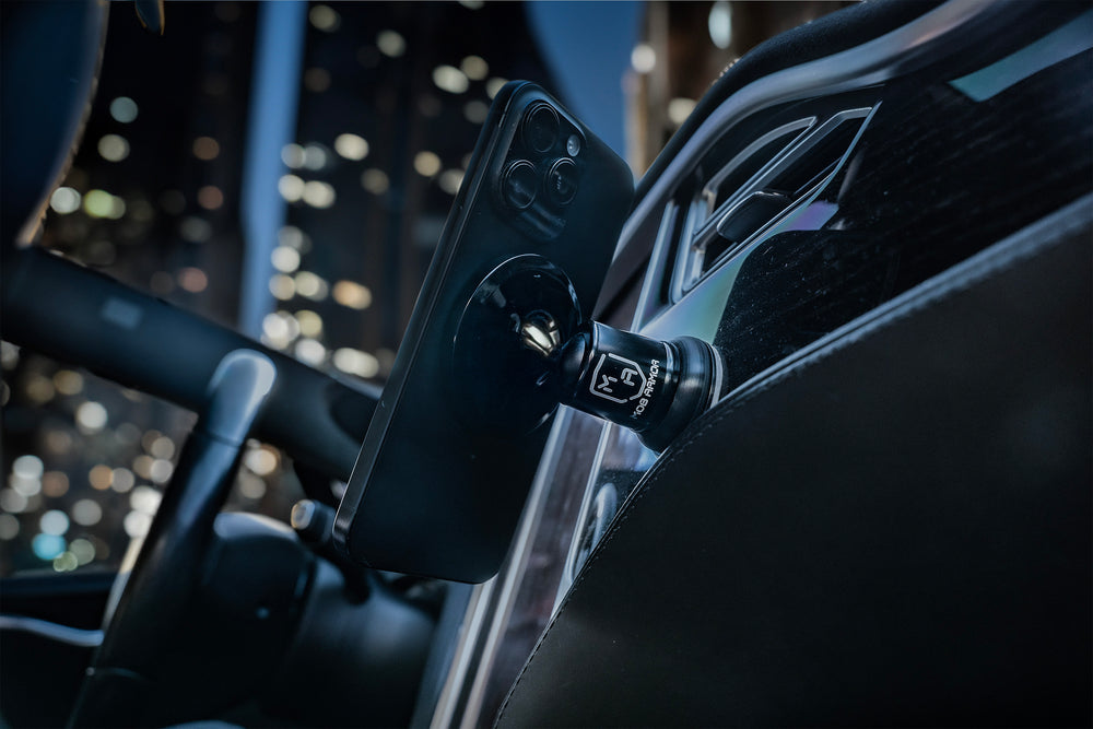 MOB Armor Universal Compatibility Cell Phone Mount Mobn-MXI-Black-MS - Black Mobnetic Maxx Magsafe Icon MOBN-MXI-BLK-MS