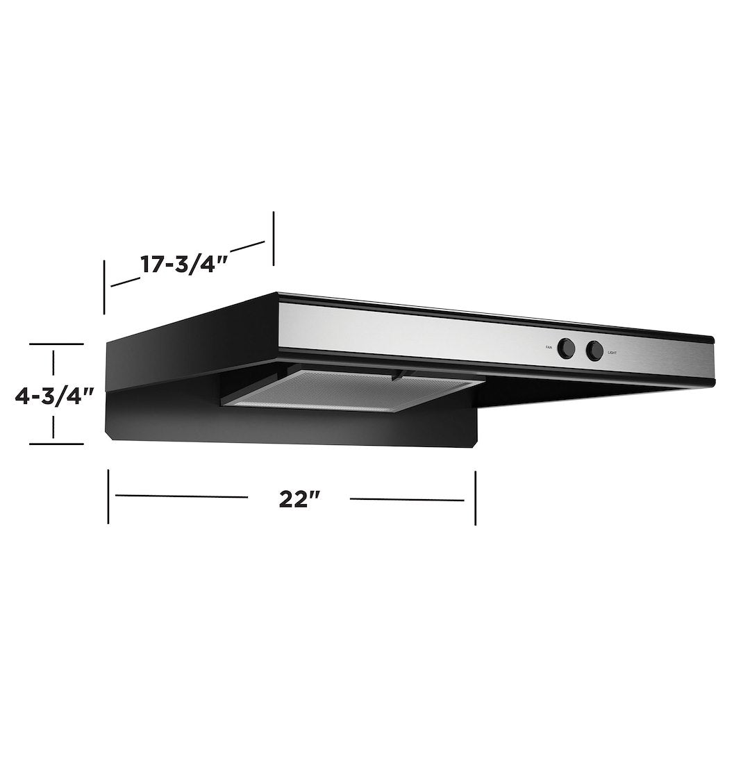 GE Appliance LED Cooktop Lighting Stove Vent Hood JVXR22SPSS - RV Range Vented