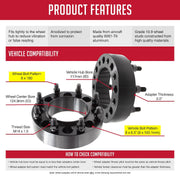 Revolution Easy To Install Wheel Adapter 8650-8180H-E - 8X6.5TO8X180 Adptr Thick Hub Cen