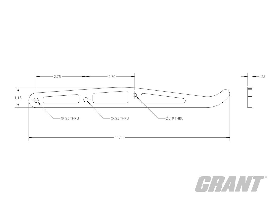 Grant 251 Parachute Release Handle - Carbon