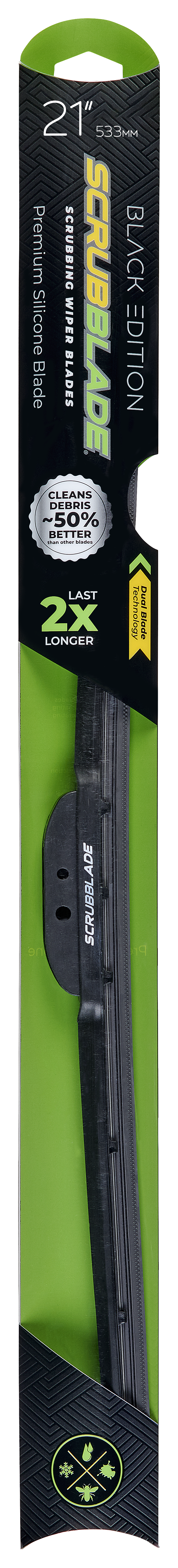 Scrubblade BE2100 Windshield Wiper Blade - Black