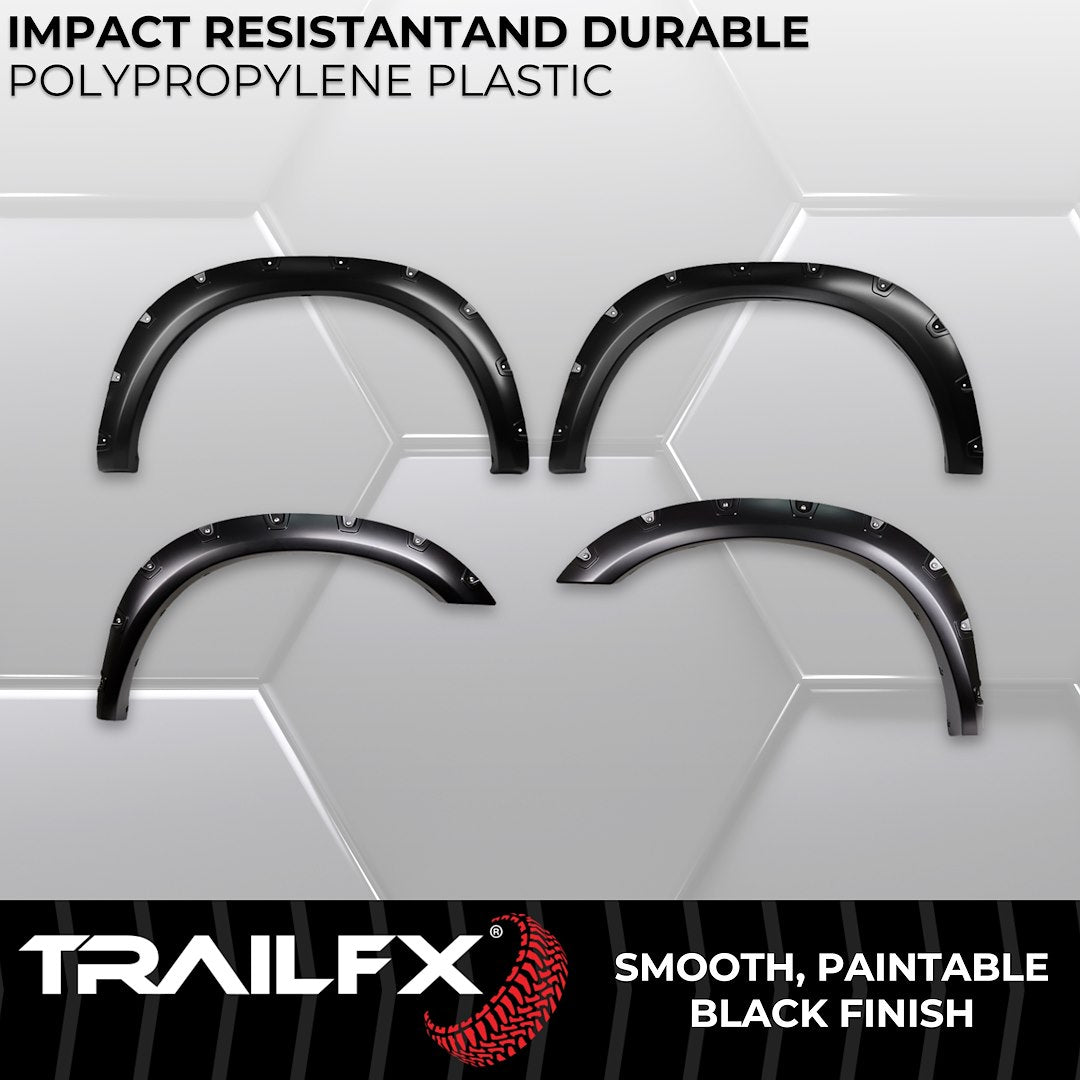Trailfx Limited Lifetime Warranty Fender Flare TFD3006S - Pocket Style Smooth Set