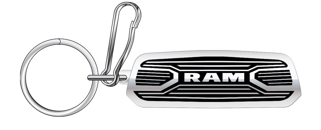 Plasticolor Die-Cut Key Chains With Clip Key Chain 004475R01 - Ram Metallic