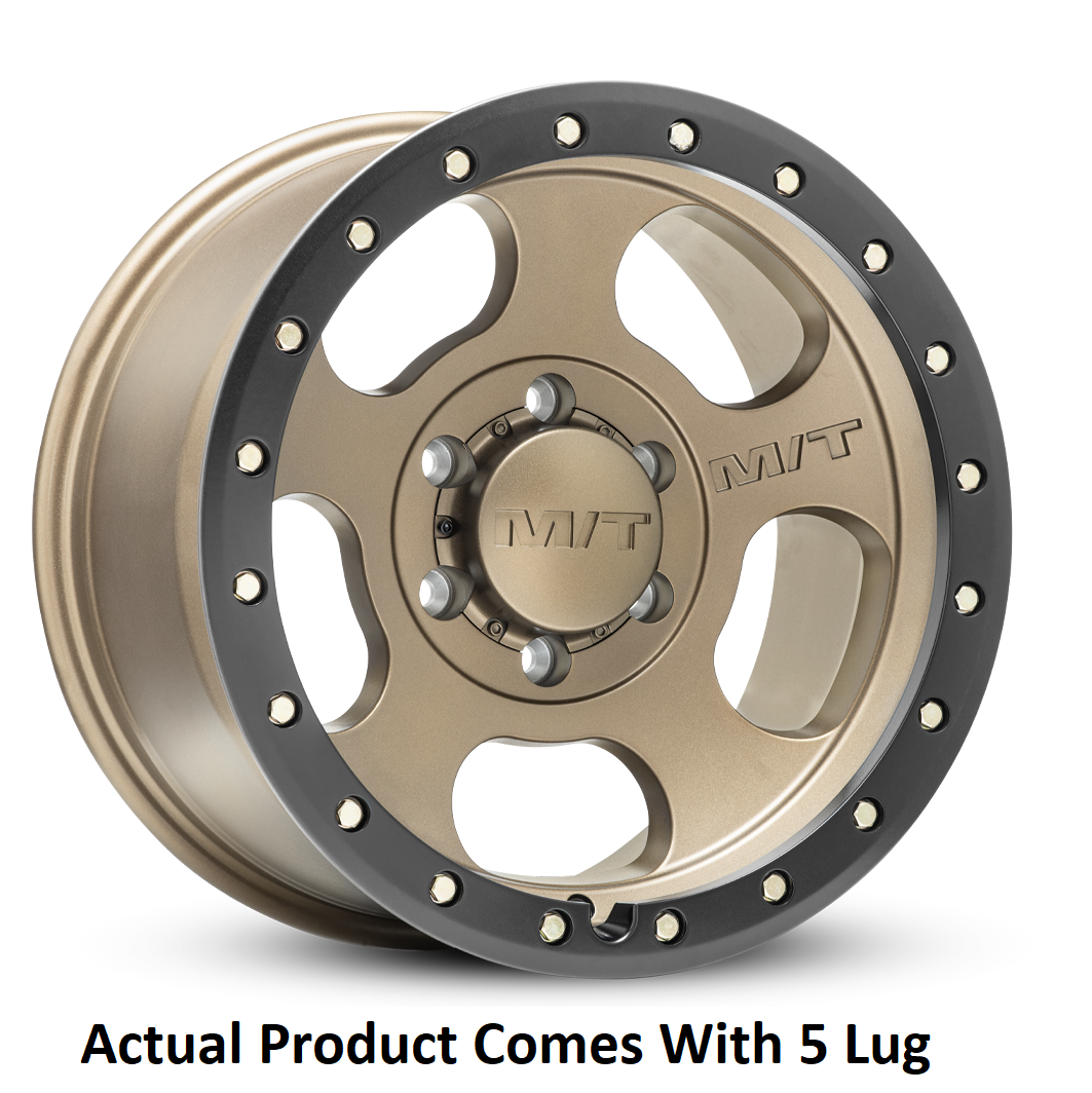 M.T. Wheel Modern Low Profile Cap Design 274672 - Bronze 18X9 5X5 4.53 MT Canyon Pro