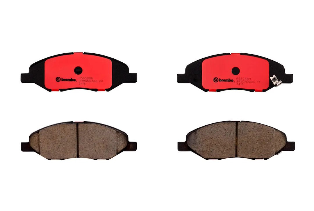 Brembo Premium Low-Met OE Equivalent Pad Brake Pad P56088N - Disc Set