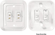 RV Designer S657 - White Wallplateswitch Double