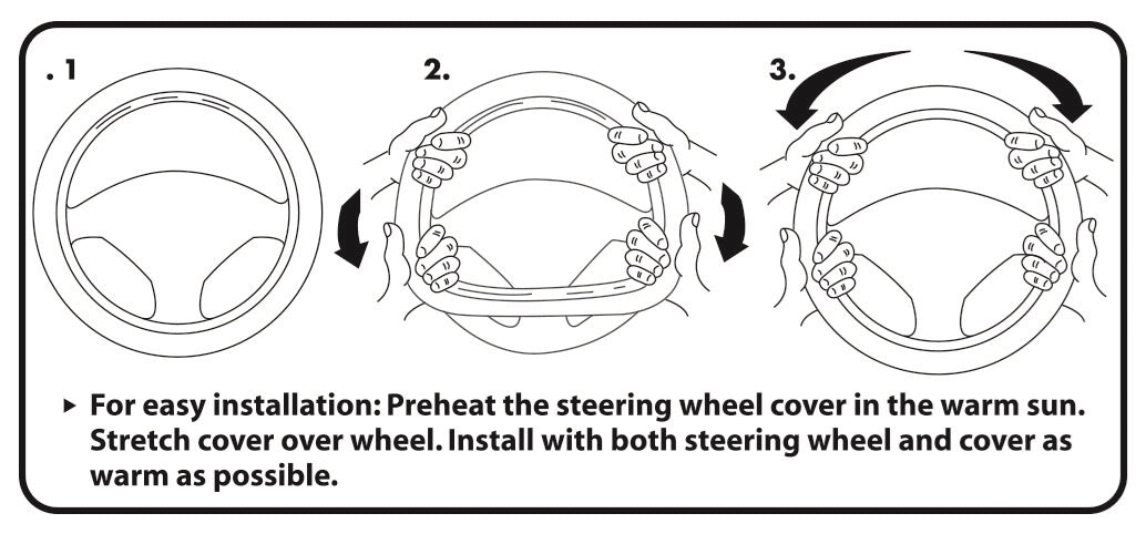 Plasticolor Easy To Install Steering Wheel Cover 006692R01 - Ford Deluxe Swc