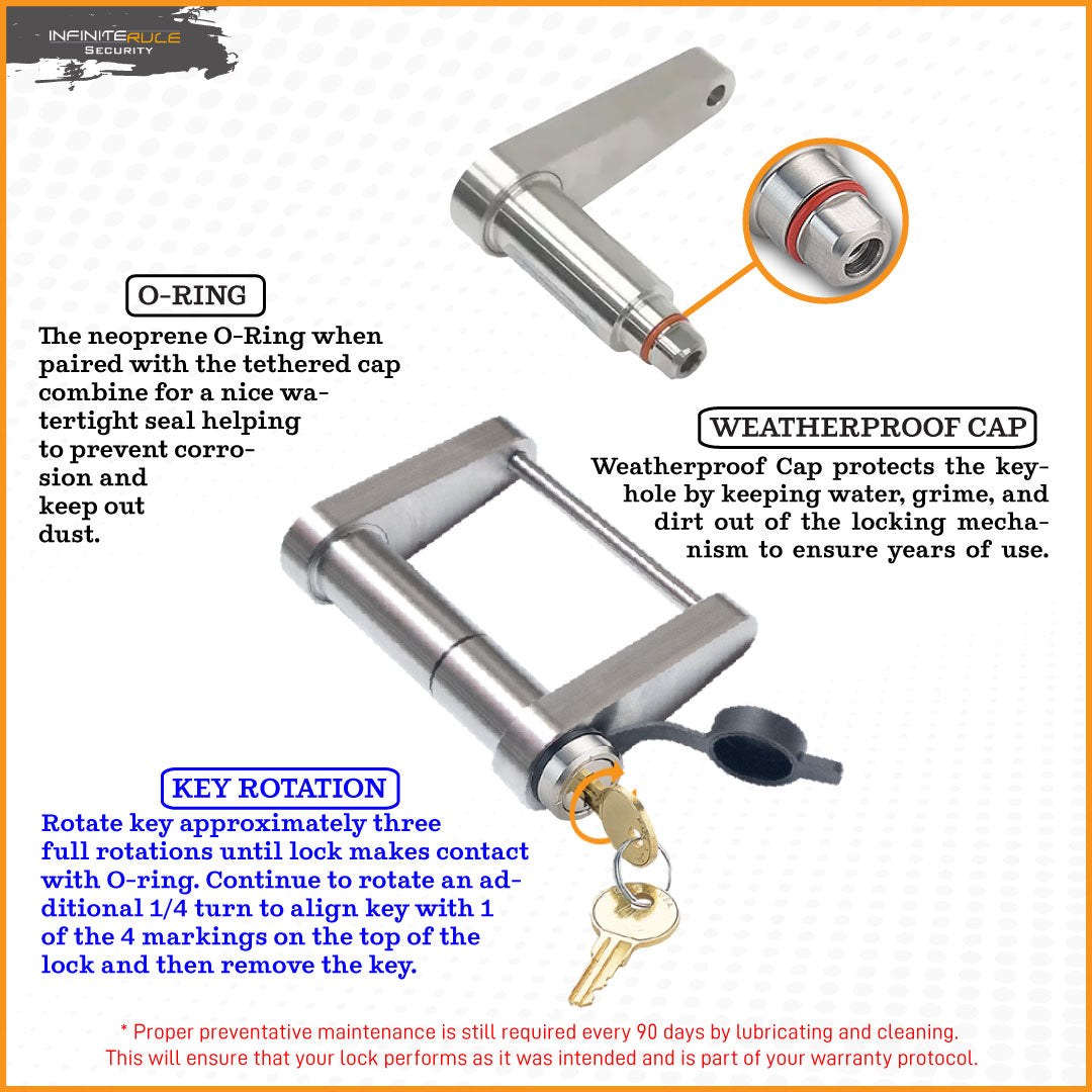 Infiniterule 61180-S Trailer Hitch Lock