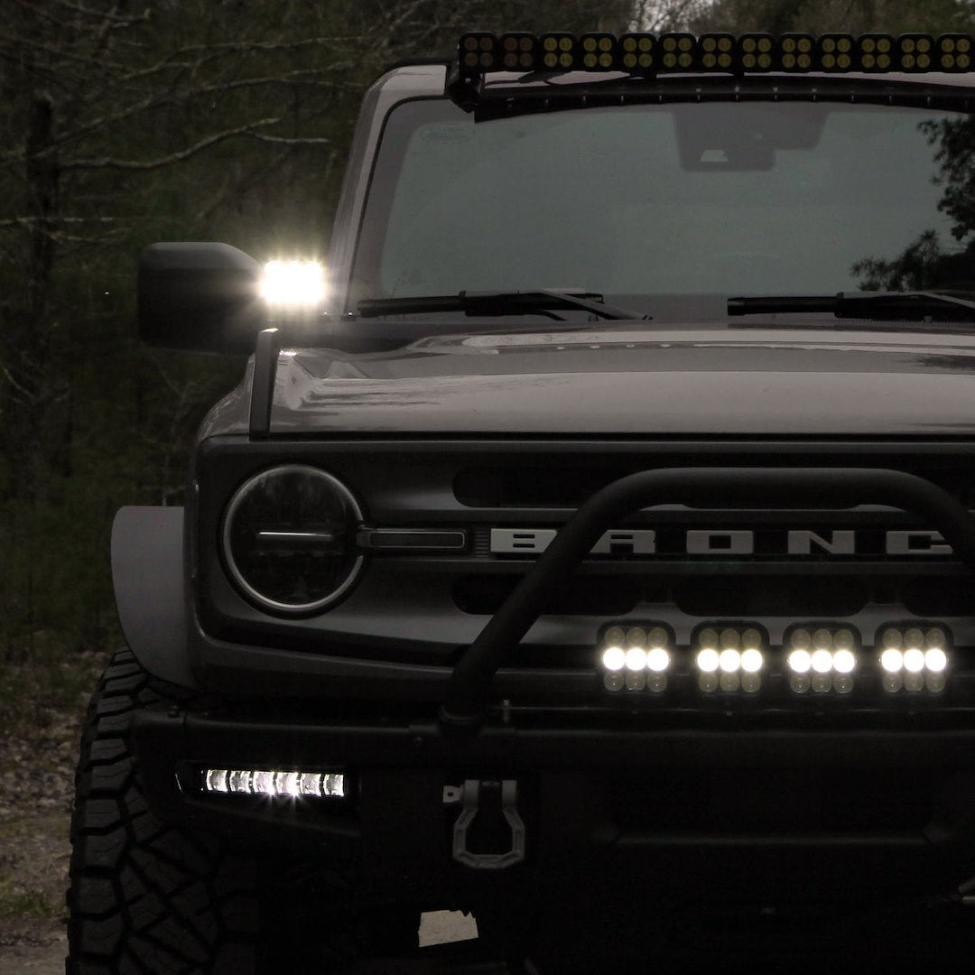 Vision X Limited Lifetime Warranty Driving/ Fog Light Dura2-DL6Cbkit - White 6-LED 60-20 Beam Drl