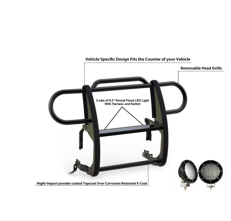 Black Horse 17Jpjlma-PLFB Grille Guard