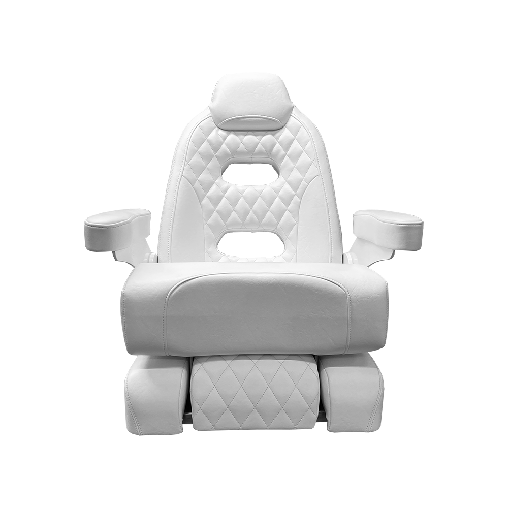 Taco Metals Ergonomic Back And Seat Support Boat Seat HA12-25-0-WHA - White Baja Sport Chair 25