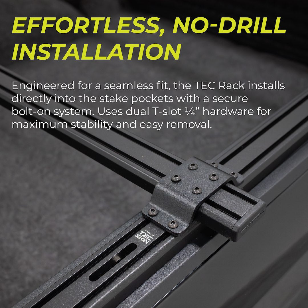 Putco Limited Lifetime Warranty Bed Cargo Rack Cross Bar 192265-1 - Tec Bars