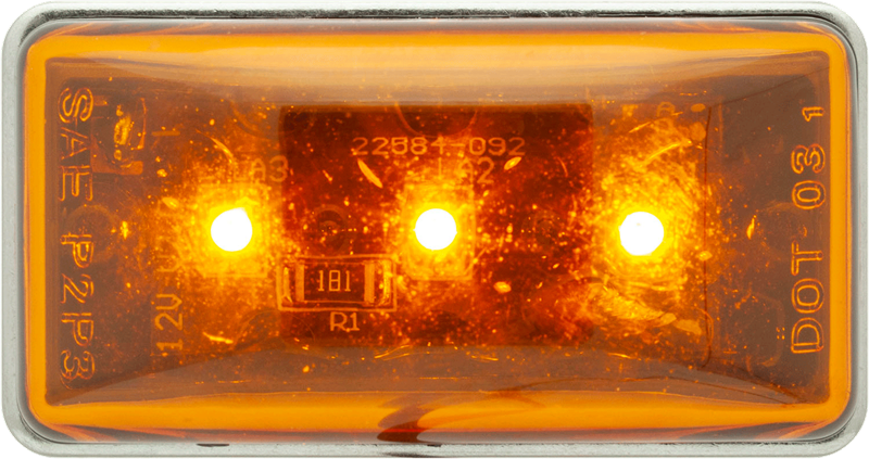 Optronics Limited Lifetime Warranty Side Marker Light - LED MCL95ABP - Mark Stud Mount Amber PO