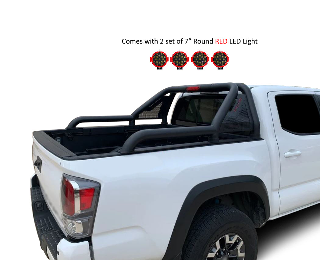 Black Horse Patented Design Truck Bed Bar GLRB-03B-PLR - Gladiator Roll Kit
