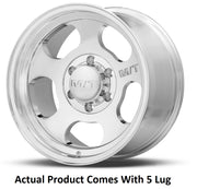 M.T. Wheel Classic Step Lip Design 276928 - 17X12 5X5.5 3.60 MT Canyon Polished