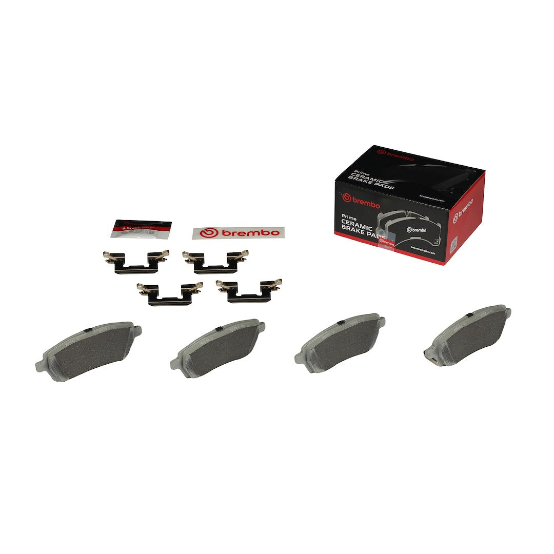 Brembo Premium Low-Met OE Equivalent Pad Brake Pad P16013N - Disc Set