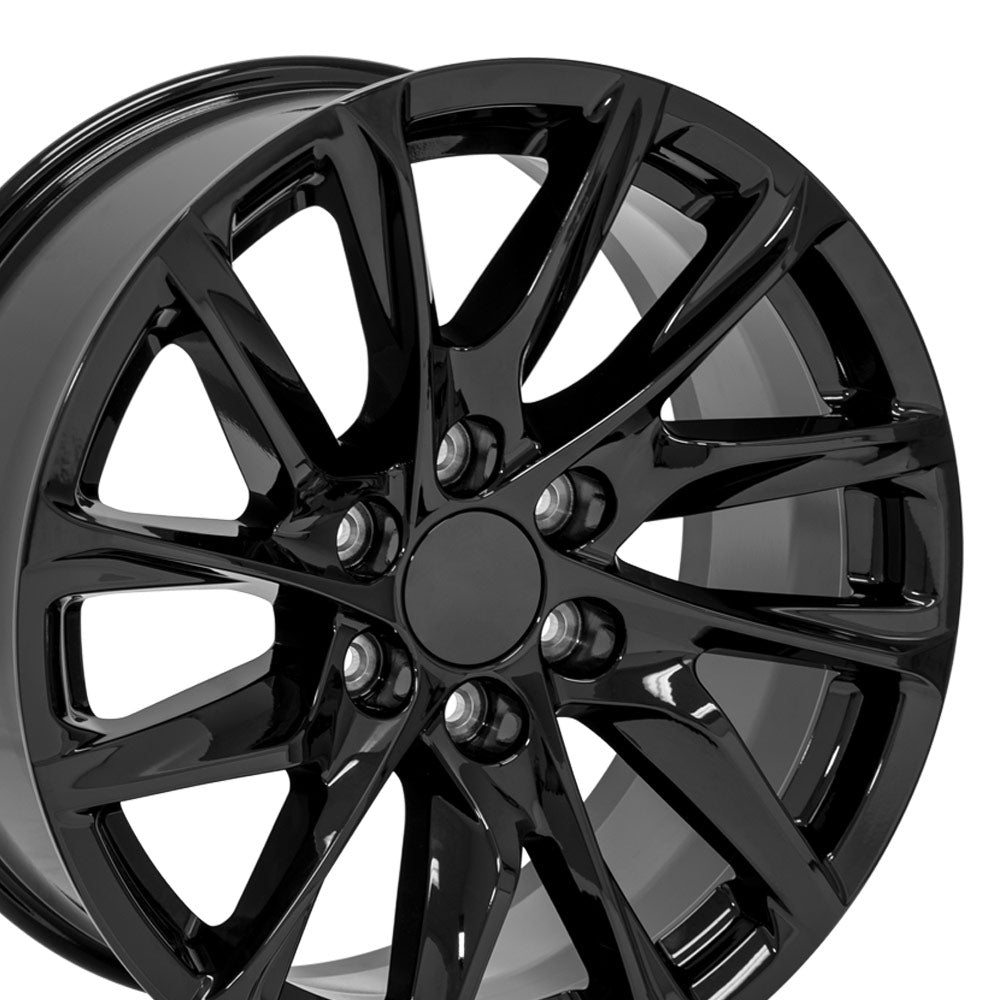 OE Wheels With Center Cap CA90-20090-6550-28B - 20 Replica Fits Cadillac Esc