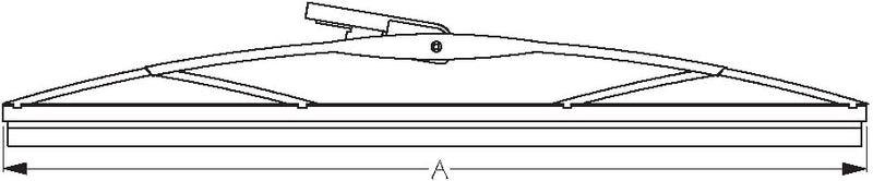 SEA DOG Made In USA Windshield Wiper Blade 414216S-1 - Silver 16 SS