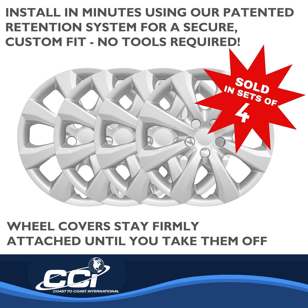Coast2Coast Limited Lifetime Warranty Wheel Cover IWC54216S - Silver WC 20-25 Corolla 15 Spk
